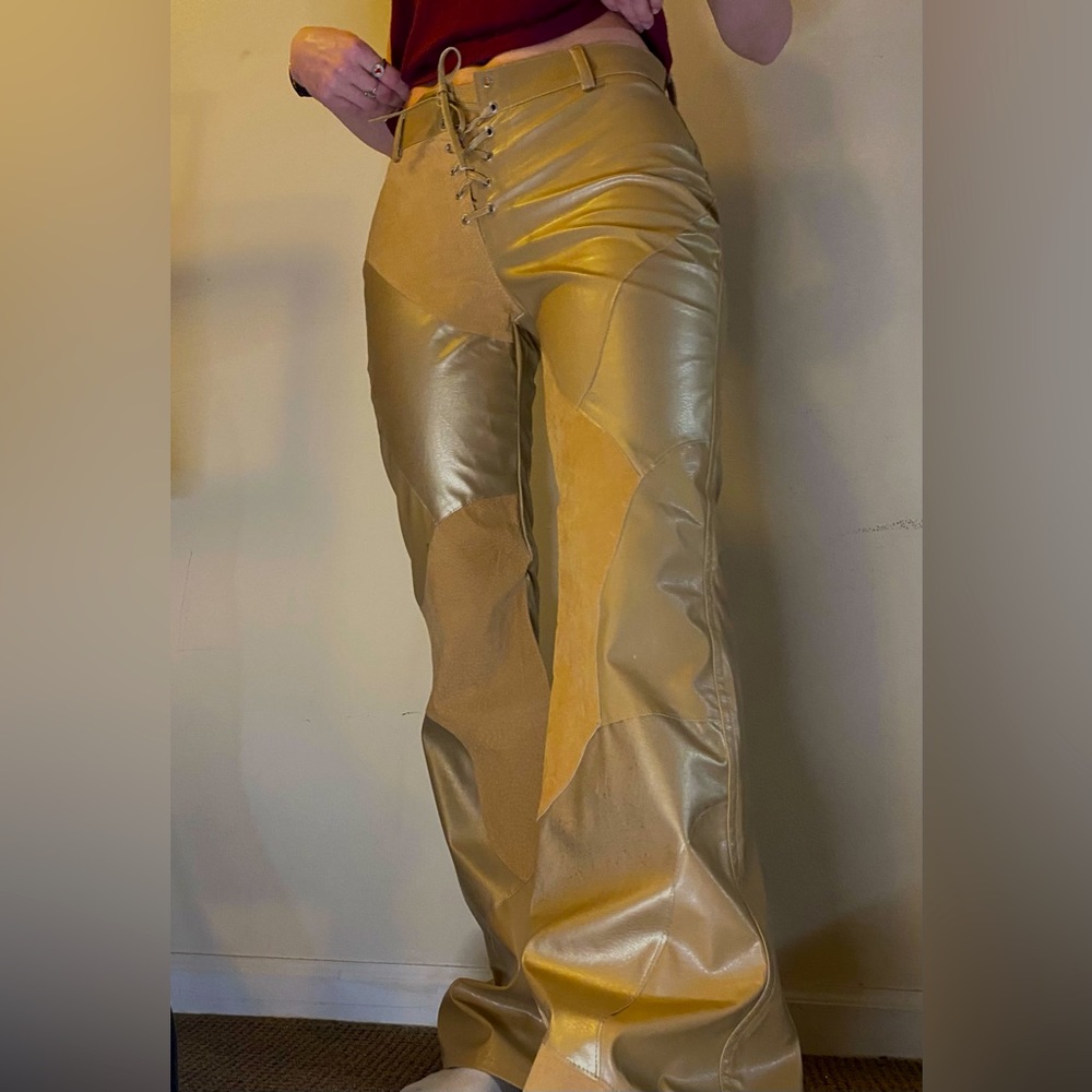 Outer Edge Leather tan Pants